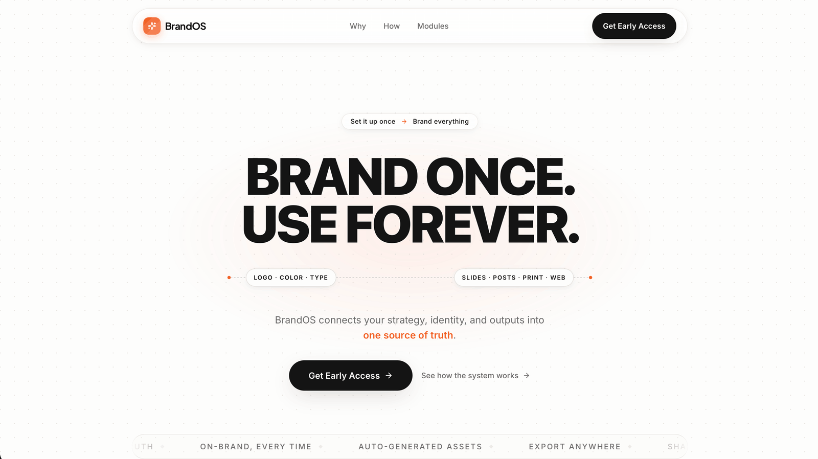 BrandingOS — AI brand operating system project preview